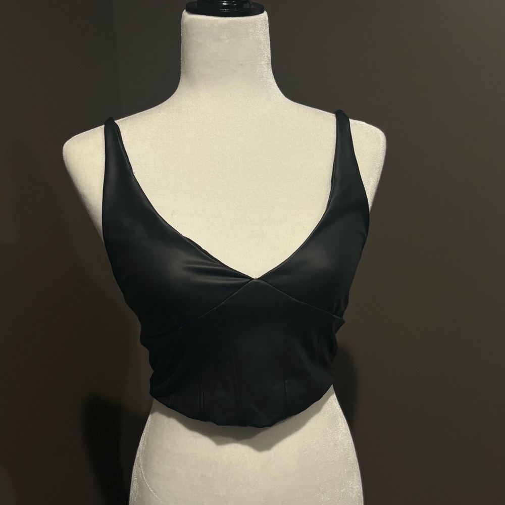 Faux Leather Tank